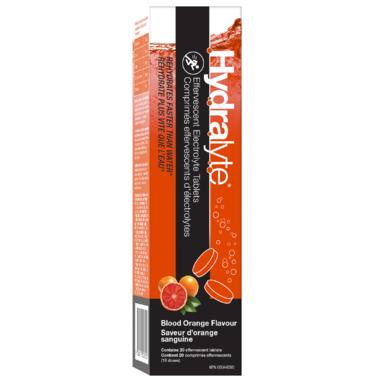 Hydralyte Sports Effervescent Tablets Blood Orange 20 Tabs