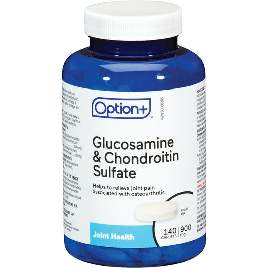Option+ Glucosamine & Chondroitin Sulfate 900mg 140 Caps