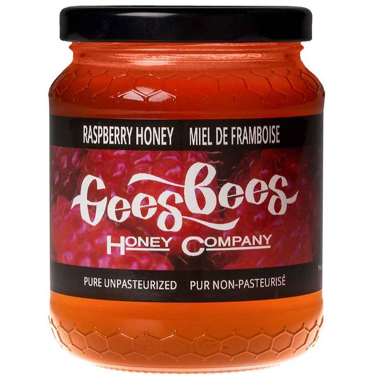 Gees Bees Pure Canadian Raspberry Blossom Honey 500g