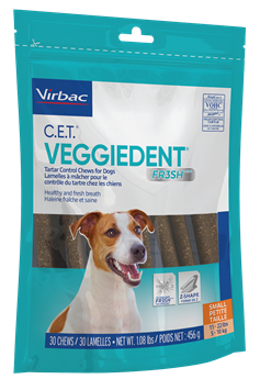 Virbac C.E.T VeggieDent FR3SH chews for dogs Vegetarian