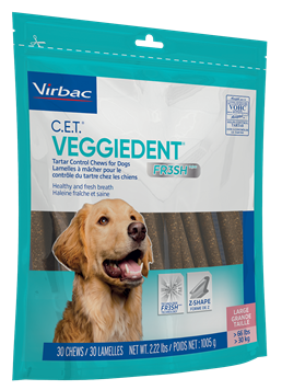 Virbac C.E.T VeggieDent FR3SH chews for dogs Vegetarian