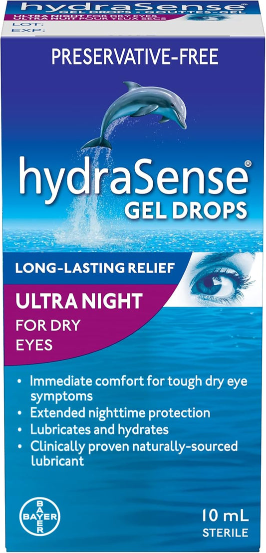 hydraSense Ultra Night Gel Eye Drops 10ml