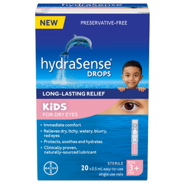 hydraSense Kids for Dry Eyes 20x0.5ml vials