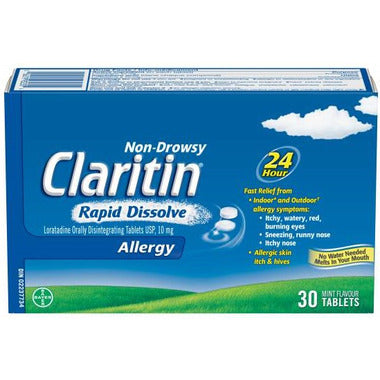 Claritin Non-Drowsy Allergy Rapid Dissolve Large Pack 30 Tabs