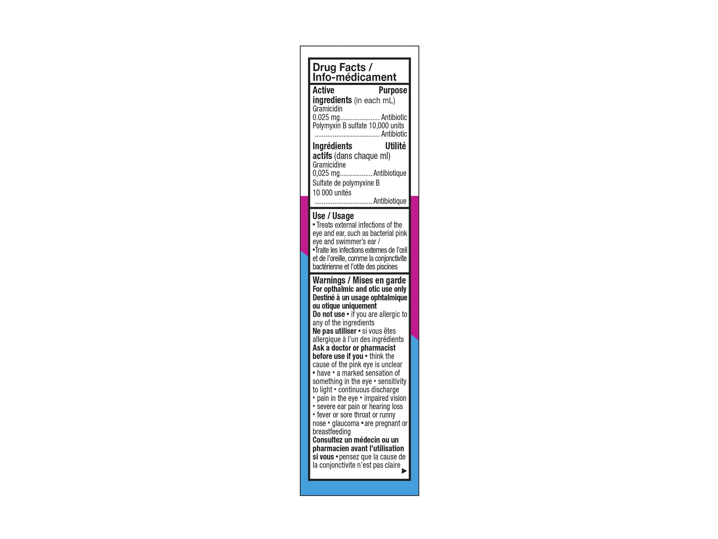 Bausch + Lomb Soothe Eye and EarAntibiotic Drops (alternative to Polysporin Eye and Ear drops)