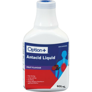 Option+ Antacid Liquid Fruit 600 ml