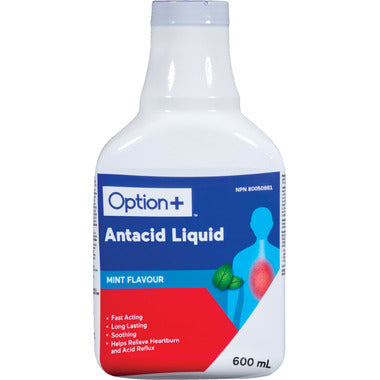 Option+ Antacid Liquid Mint 600 ml