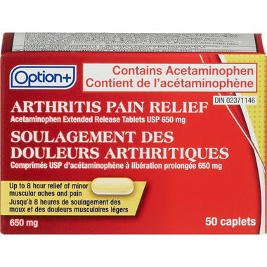 Option+ Arthritis Pain Relief 50 Caplets