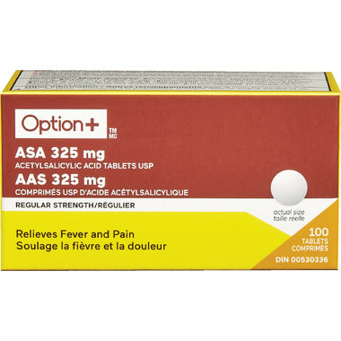 Option+ ASA 325mg 100 Tabs