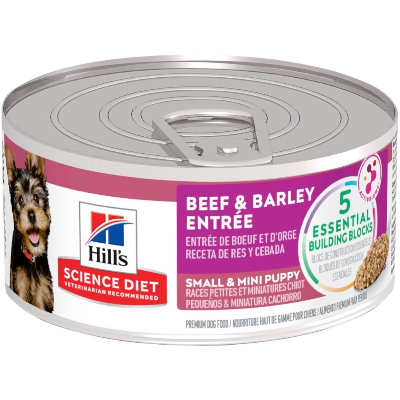 Hill's Science Diet Canine Small Paws puppy wet food 12 x 165 g Beef loaf