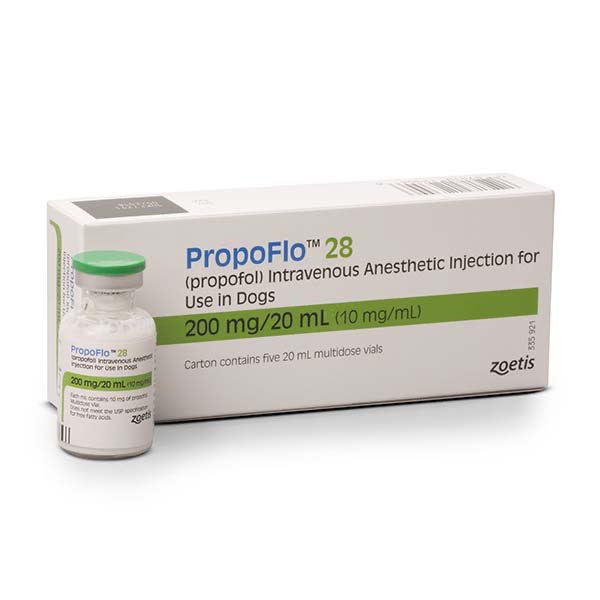 PropoFlo 28 10 mg/ml, 5x20 ml vials