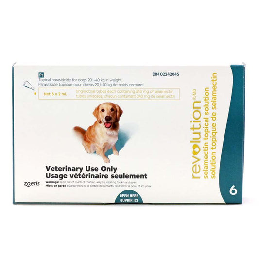 Revolution for Dog Aqua 20.1 - 40 kg, 1 box of 6 applicators