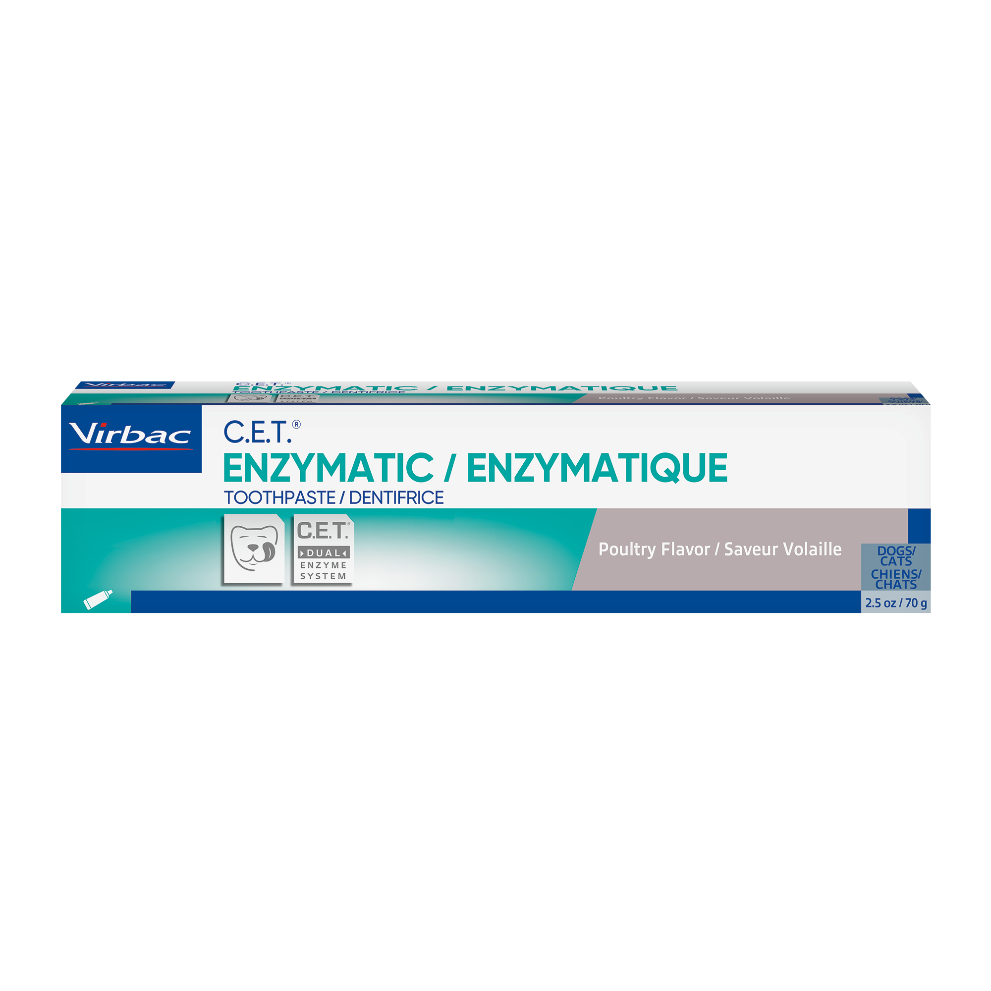 Virbac C.E.T enzymatic toothpaste dor cats and dogs 70g