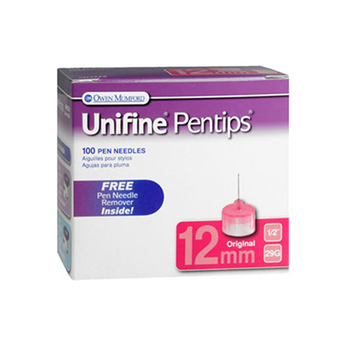 Unifine Pentips Pen Needles 29Gx12mm – Box of 100
