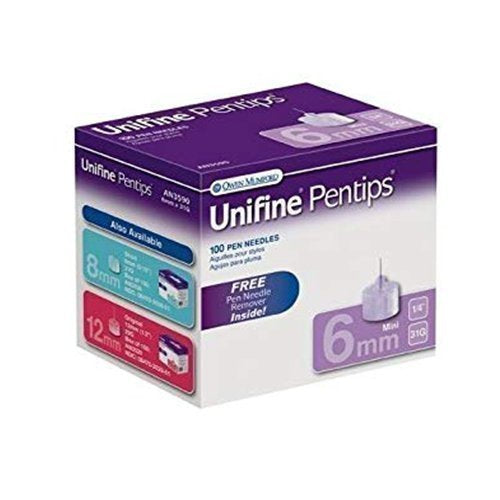 Unifine Pentips Pen Needles 31g, 6mm – Box of 100