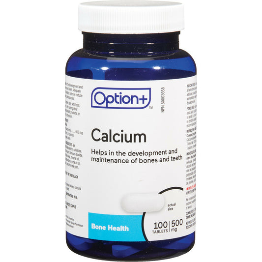 Option+ Calcium 500mg 100 Tabs