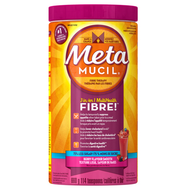 Metamucil Smooth Texture Sugar Free Berry Fibre Powder 662g