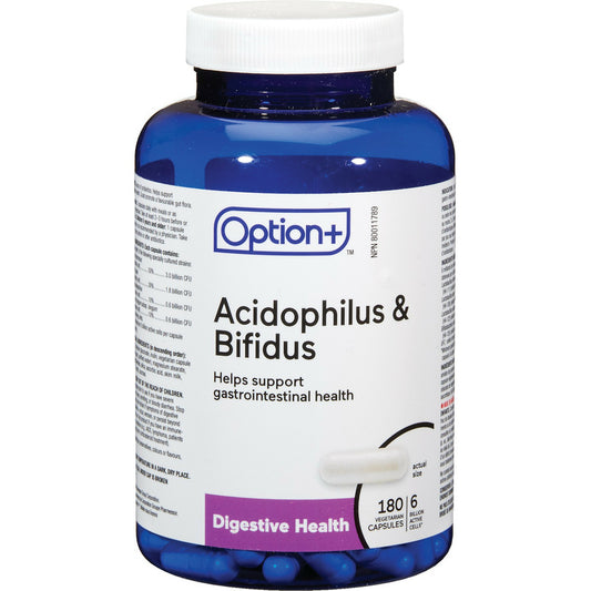Option+ Acidophilus & Bifidus 180 Caps