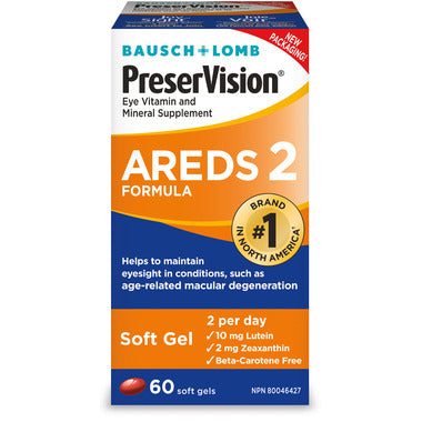 Bausch + Lomb PreserVision AREDS 2 formula 60 Softgels