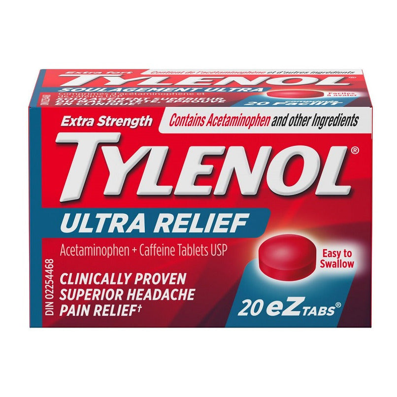 Tylenol Extra Strength Ultra Relief eZ Tabs 20 tabs