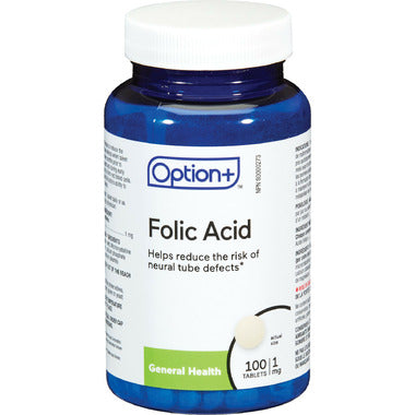 Option+ Folic Acid 1mg 100 Tabs