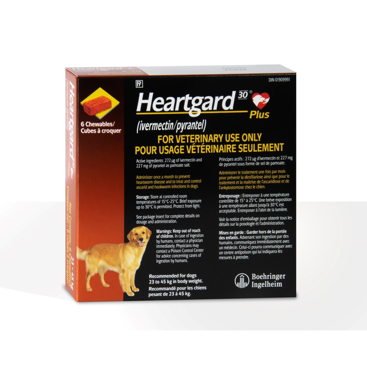 Heartgard Plus Brown/Brun 23-45 kg, 6 Chews