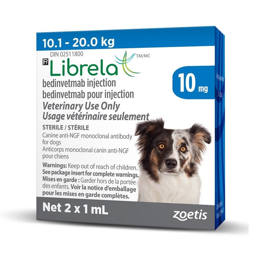Librela Blue/Bleu 10.1 - 20 kg, 2 x 1 ml vials