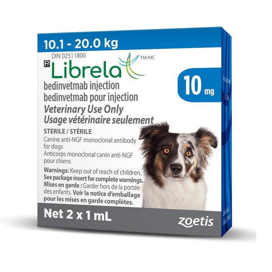 Librela Blue/Bleu 10.1 - 20 kg, 2 x 1 ml vials
