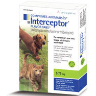 Interceptor Green/Vert 11-25 lb 6 Chewable Tablets