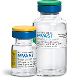 Mvasi 25mg/ml, 4 m and 16 ml vials