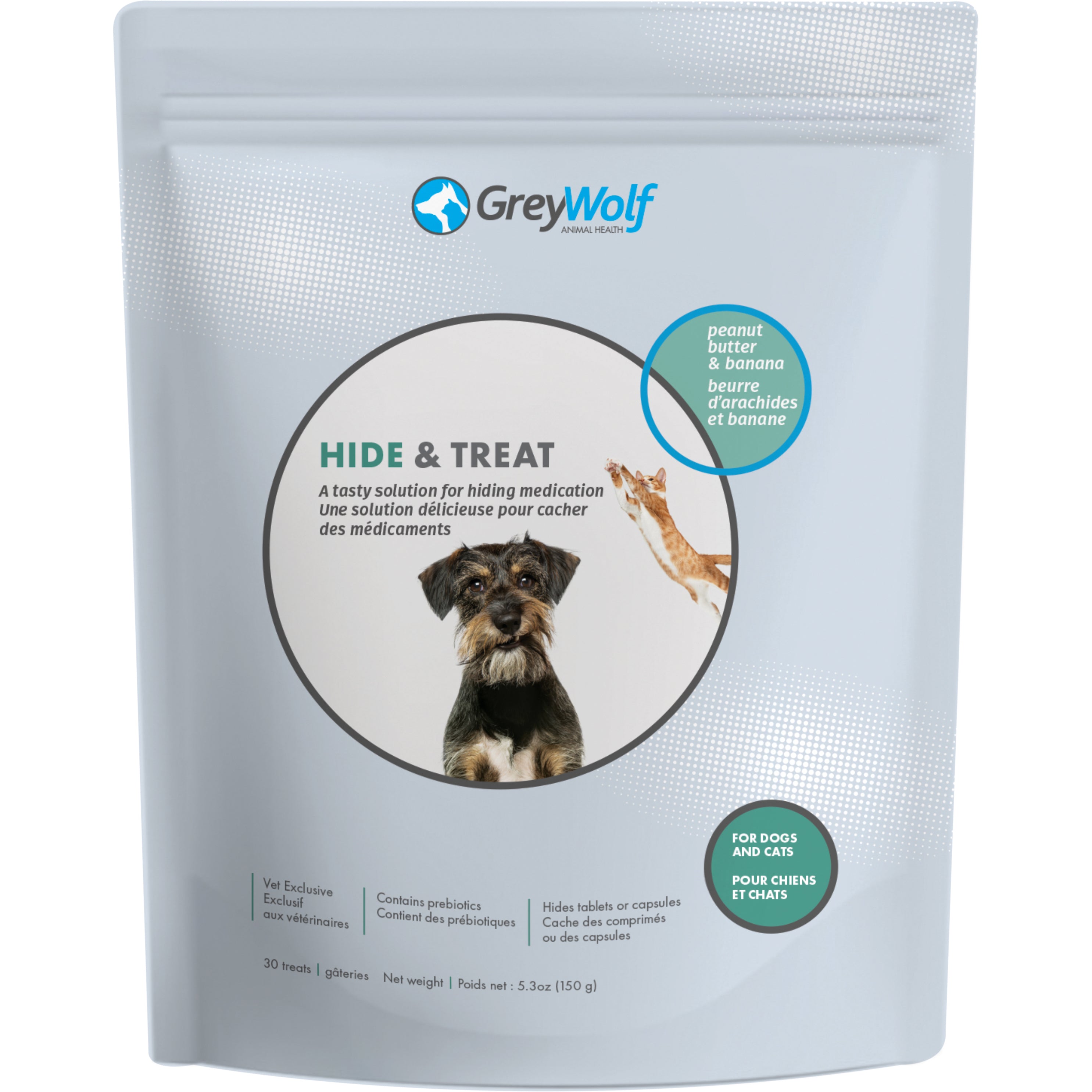 Grey Wolf Animal Health Hide & Treat 30 Chews