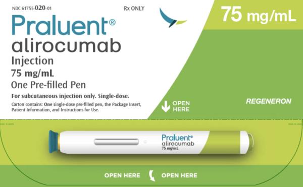 Praluent 75 mg, 150 mg, 300 mg pre-filled pen