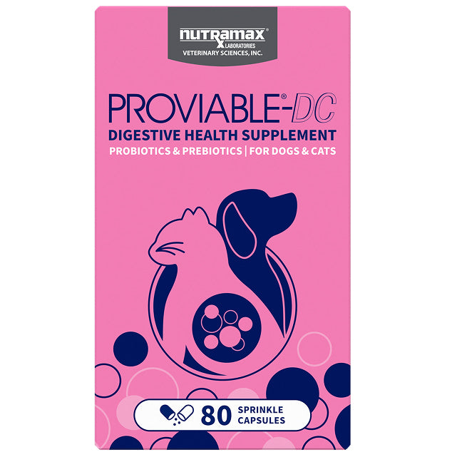Nutramax Proviable-DC Pre/Pro-Biotics for Dogs and Cats Sprinkle Capsules