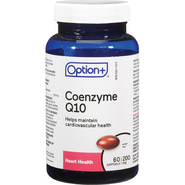 Option+ Coenzyme Q10 200mg 60 Softgels