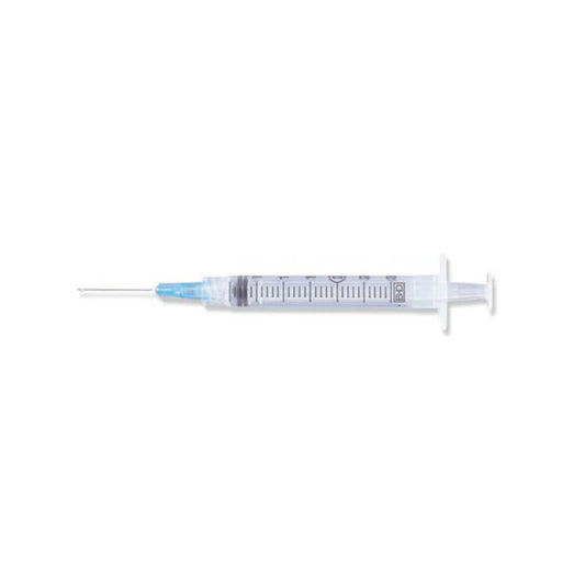 BD Luer-Lok Syringe with attached needle 25 G x 1 1/2 in, 3 mL x 100 units