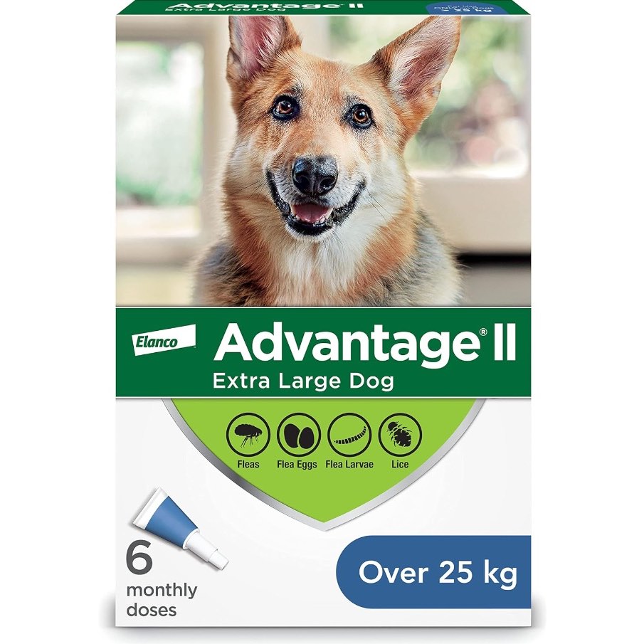 Advantage II Extra-Large Dog Once-A-Month Treatment Over 25 kg
