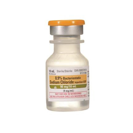 Pfizer Sodium Chloride W/Preservative Vial 0.9% Bacteriostatic 25X10ml