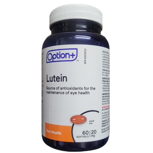 Option+ Lutein 20mg 60 Softgels