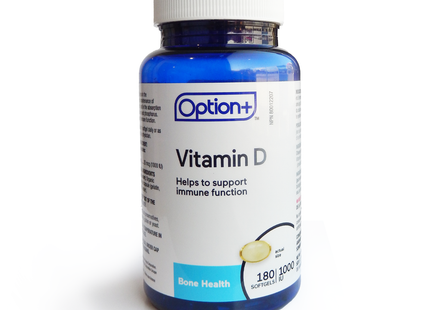 Option+ Vitamin D3 1000 IU 180 Softgels