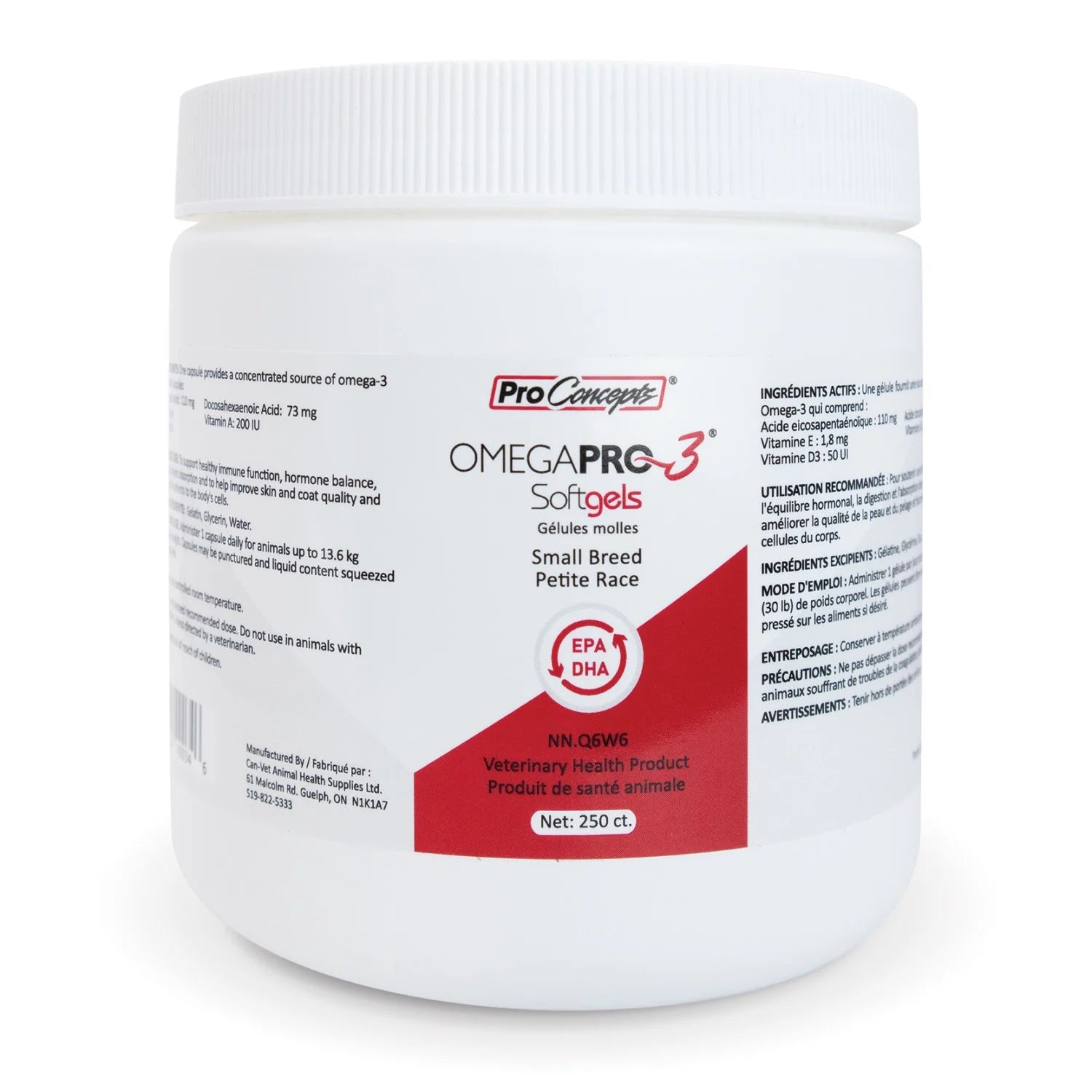 OmegaPro-3 for small breeds 250 softgels