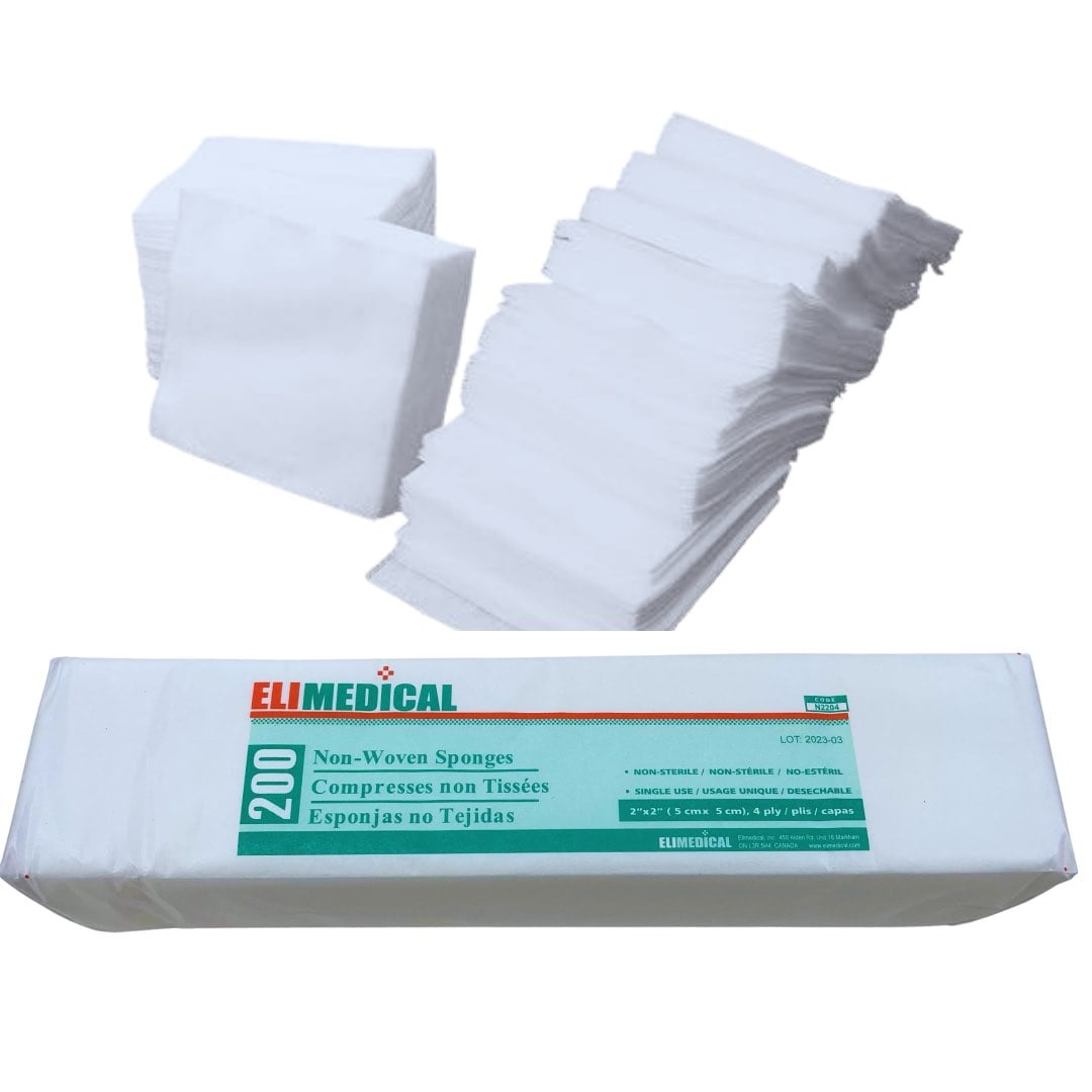 Elimedical Gauze Sponge Non-Woven Non-Sterile 4 Ply