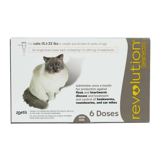 Revolution for Cat Taupe 7.6 - 10 kg, 6 applicators