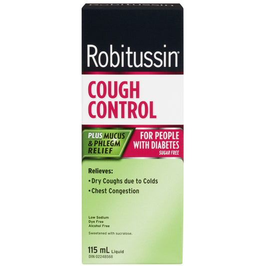 Robitussin DM Cough Control for People with Diabetes 115 ml