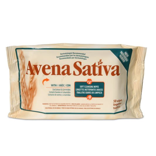 Aventix Avena Sativa soft cleansing wipes 50 Pack