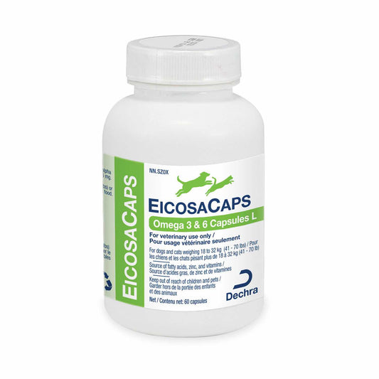 Dechra EicosaCaps Omega 3 & 6 60 Cap 18 - 32 kg