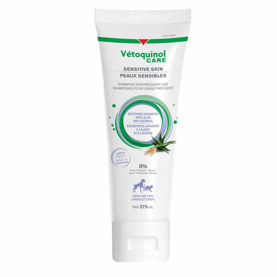 Vetoquinol Sensitive Skin Shampoo for Dogs & Cats 275ml