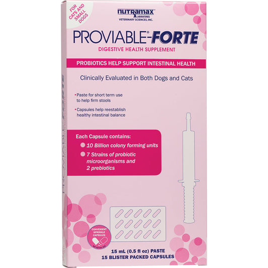 Nutramax Proviable Forte Kit for cats and small dogs