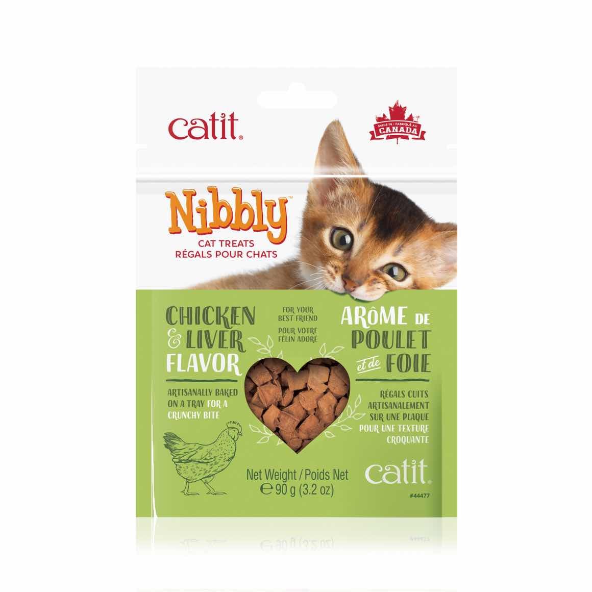 Catit Nibbly Chicken and Liver Cat Treats 90g