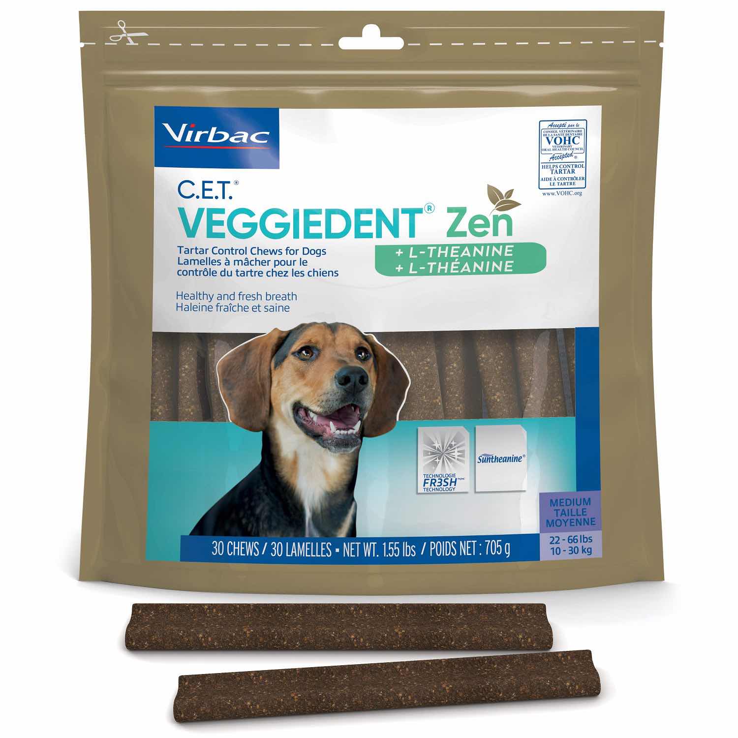 C.E.T. VeggieDent ZEN chews for dogs