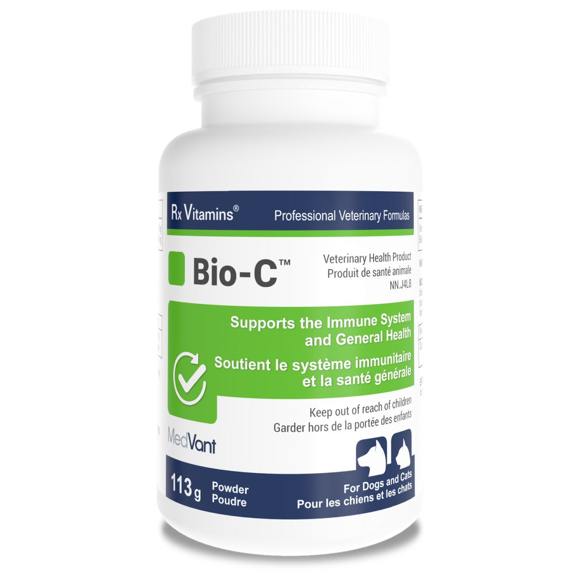 Rx Vitamins Bio-C Buffered Vitamin C Powder for Dogs & Cats, 113 g